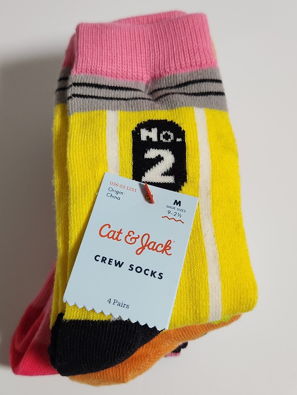 Little Kids Size Medium Crew Socks Fits Shoe Sizes 9-2.5 - Picture 3 of 7